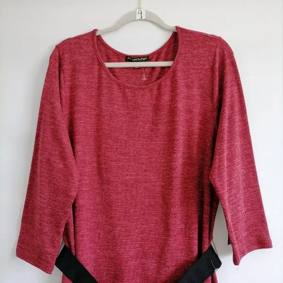 NWT Always Indigo Womens Red Short Sleeve Whimsigoth Sheath Dress Plus Size 1X - Picture 2 of 7